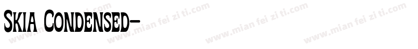 Skia Condensed字体转换